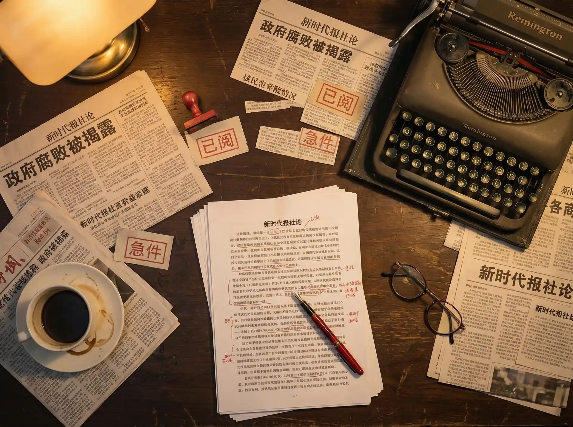 小青茗 - 报社编辑部工作场景